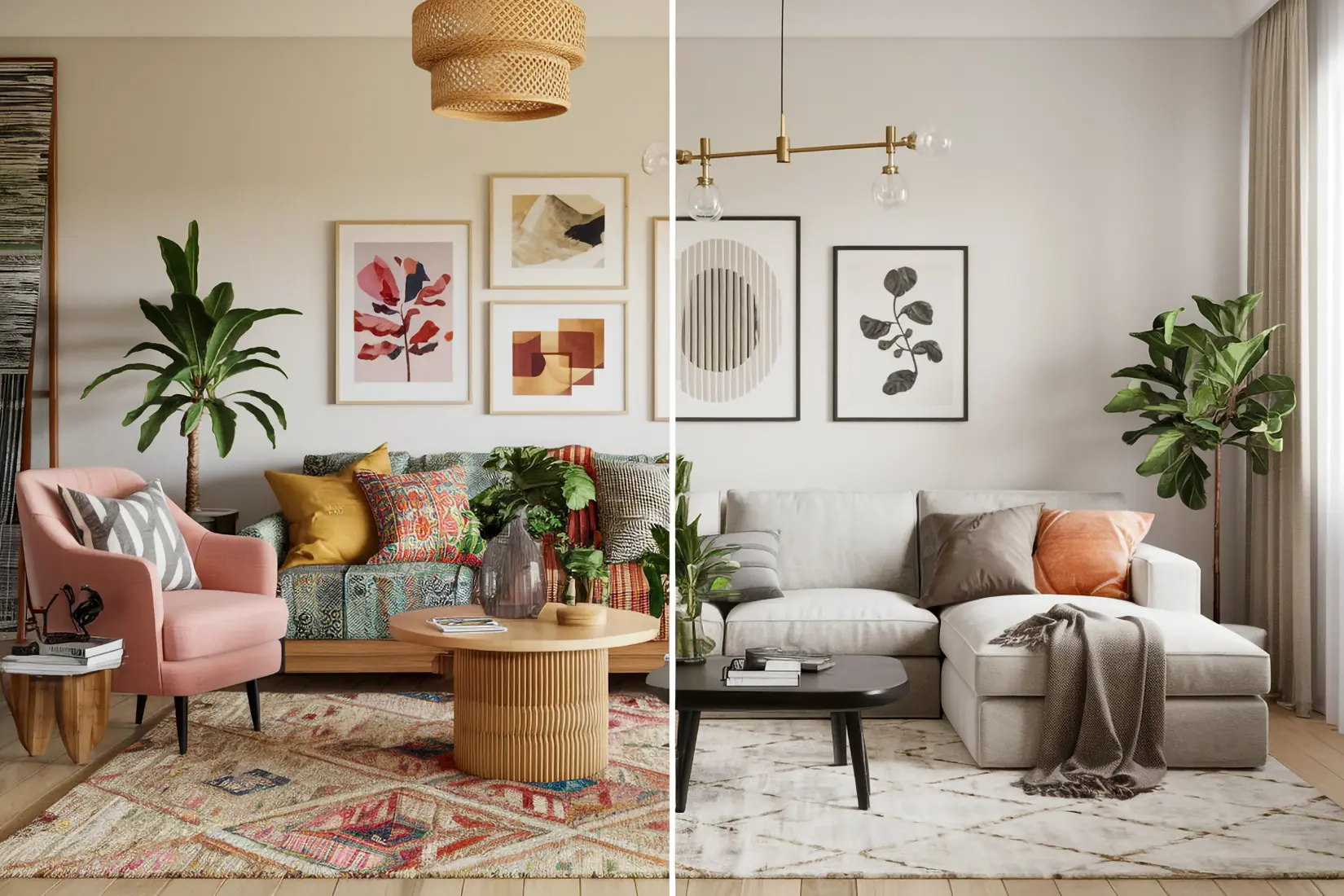 interior design styles in Malaysia comparison